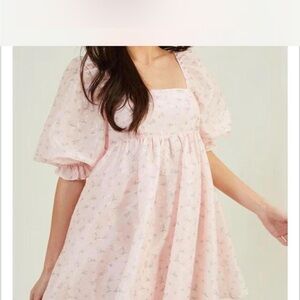 Altar'd State Pink Floral Stephanie Mini Dress NWT